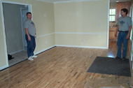 Hardwood floor in the Living Room