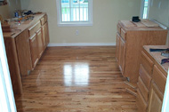 Hardwood floor in the Kitchen