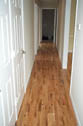 Hardwood finished in the hallway 