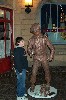 Thomas with a mime statue in Paris